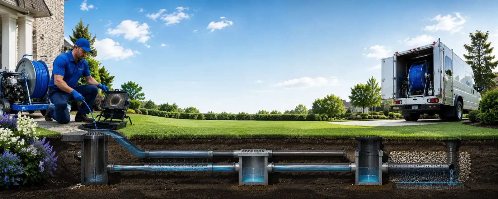 Outdoor drain cleaning information for Wellington, OH
